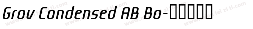 Grov Condensed AB Bo字体转换